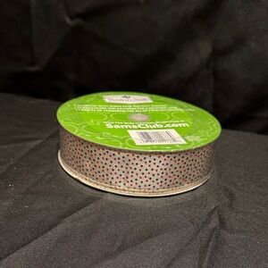 Red White and Blue Silver Wired Ribbon